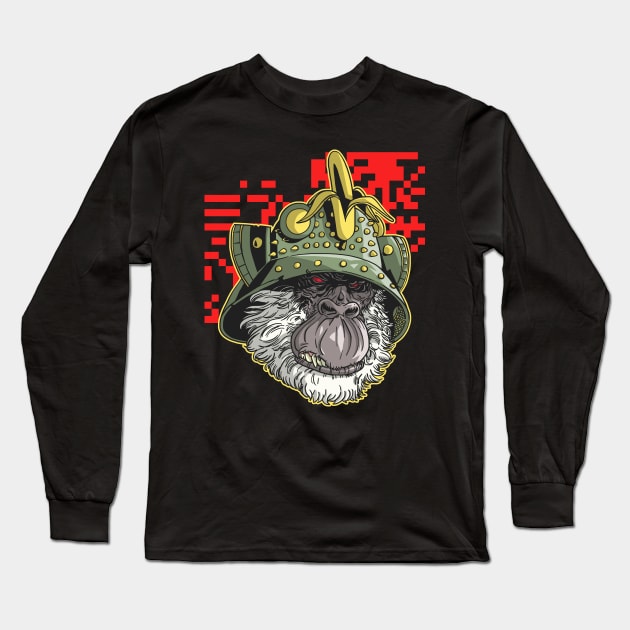 The Banana Samurai Long Sleeve T-Shirt by TomiAx